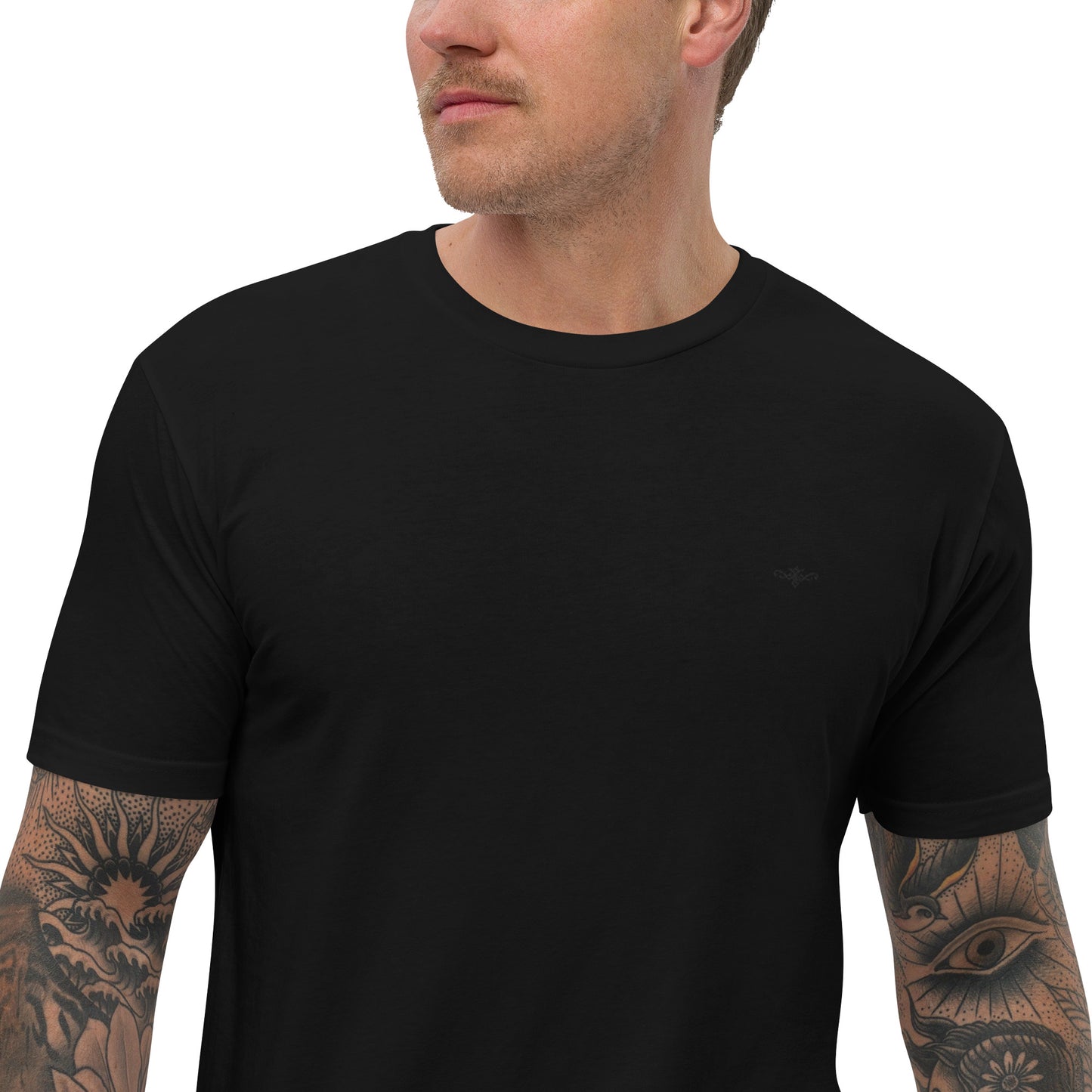 Black on Black Stealth embroidered T-shirt