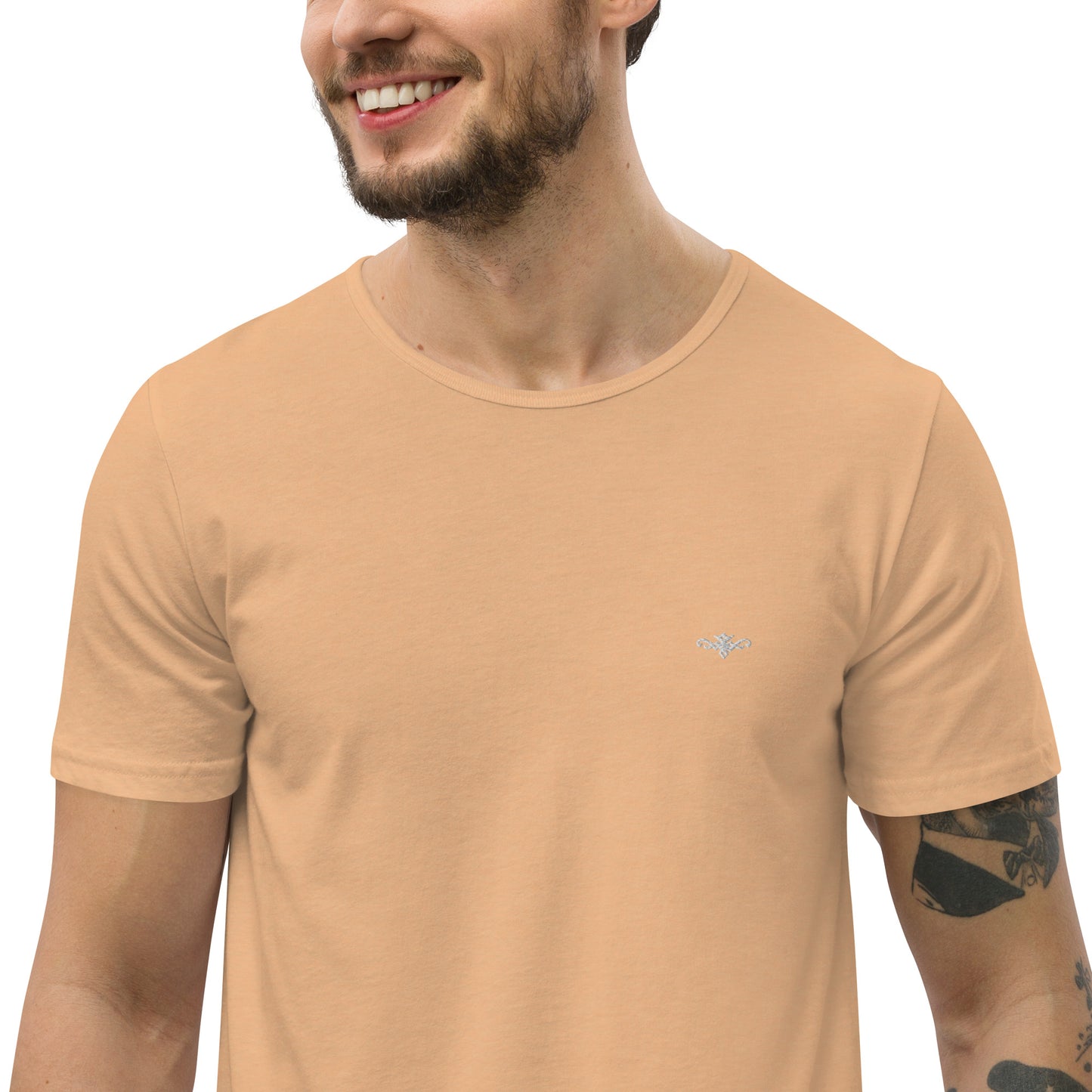 RENEGADE Attire Men's Sand Curved Hem T-Shirt