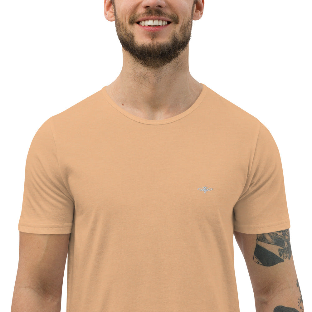 RENEGADE Attire Men's Sand Curved Hem T-Shirt