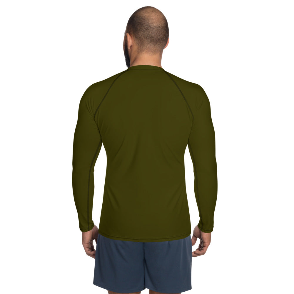 Renegade Attire | Men's Muscle Fit Long Sleeve Khaki Performance Top