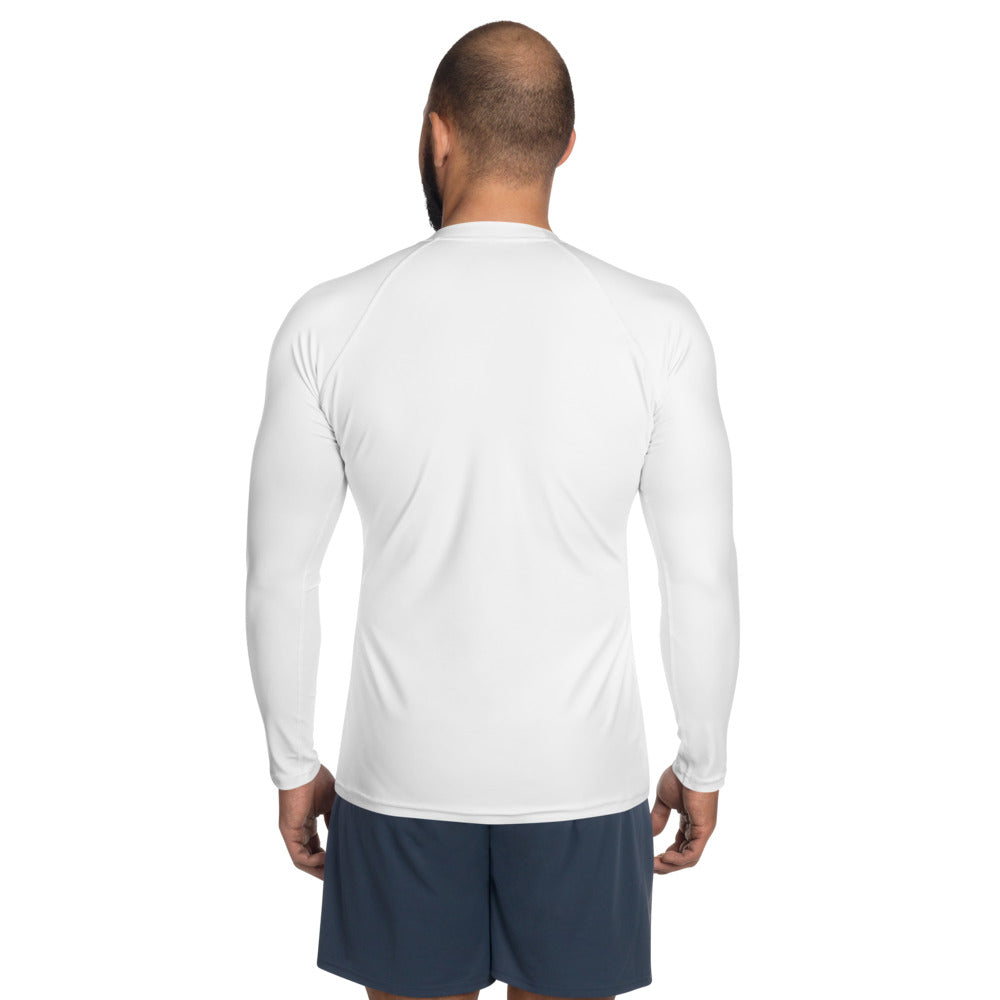 Renegade Attire | Men's Muscle Fit Long Sleeve White Performance Top