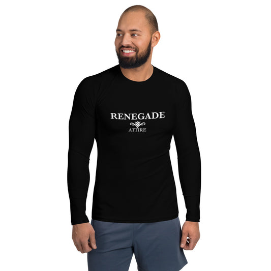 Renegade Attire | Men's Muscle Fit Long Sleeve Black Performance Top