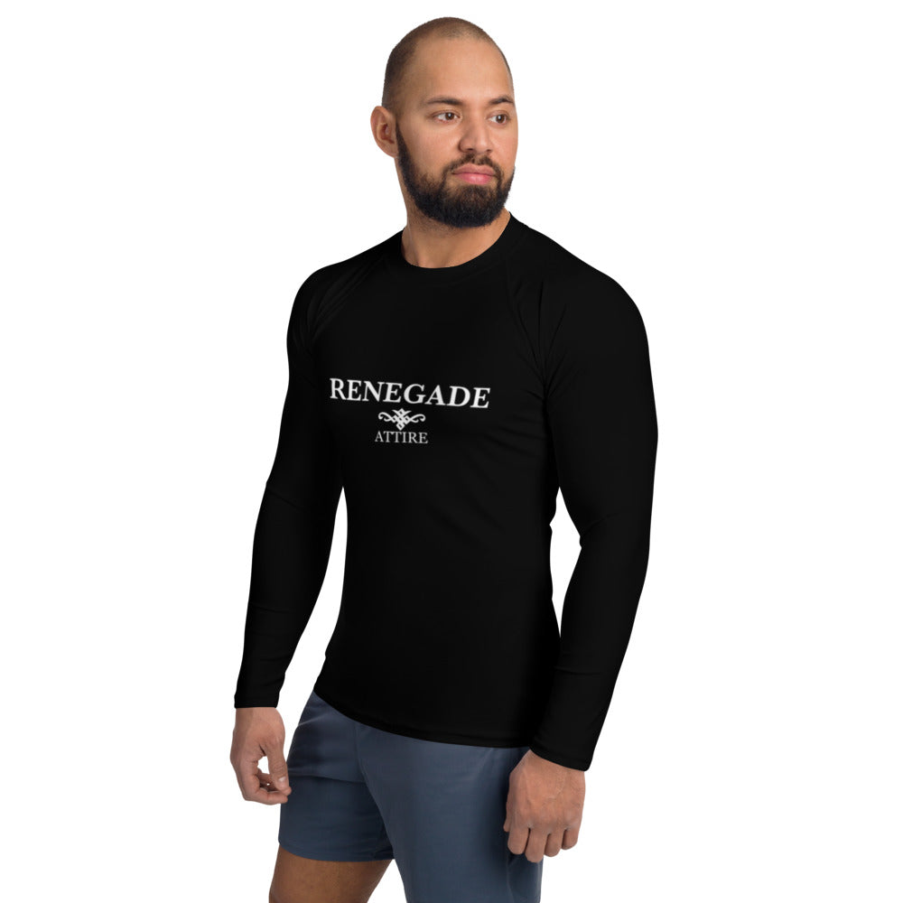 Renegade Attire | Men's Muscle Fit Long Sleeve Black Performance Top