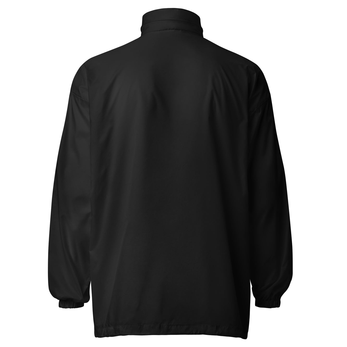 Mens Black Embroidered Weatherproof Jacket