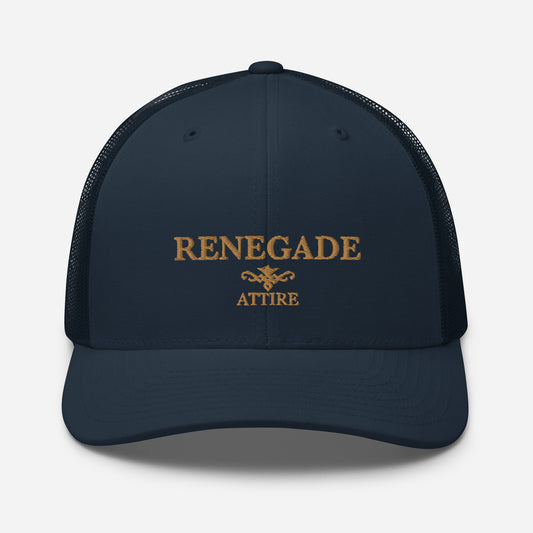 Trucker Cap Navy Blue & Gold