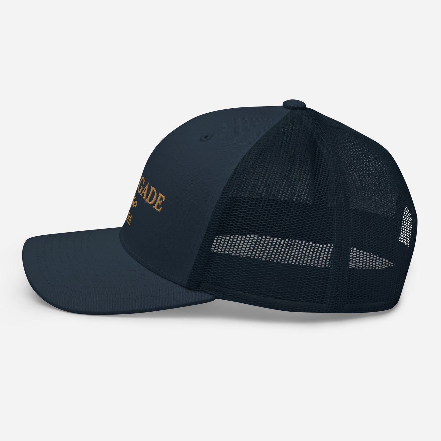 Trucker Cap Navy Blue & Gold