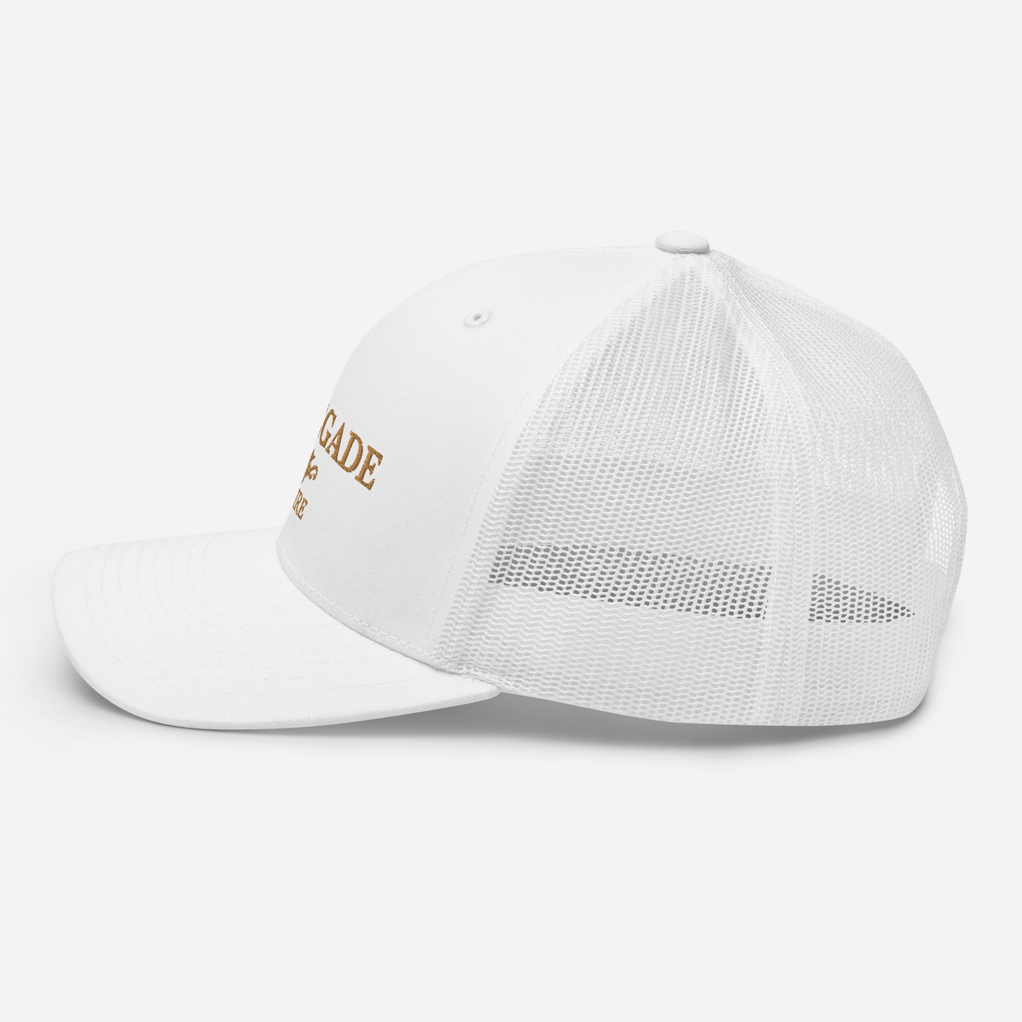 Trucker Cap White & Gold