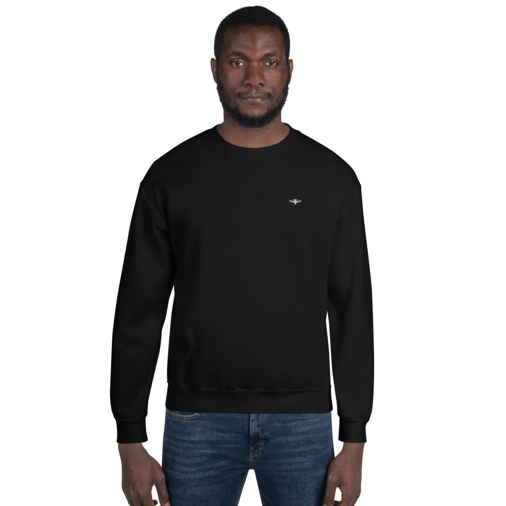 Renegade Attire | Mens Embroidered Sweatshirt BLACK