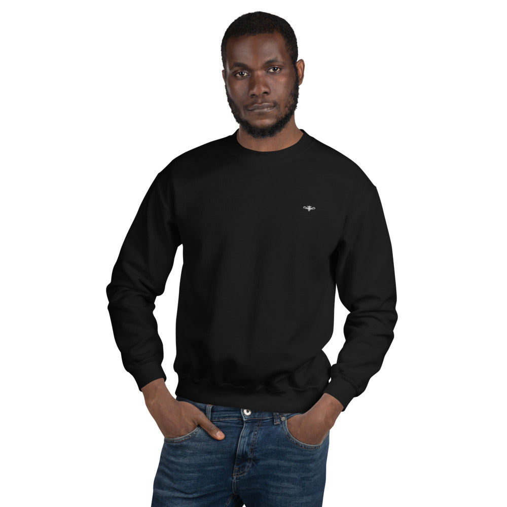 Renegade Attire | Mens Embroidered Sweatshirt BLACK