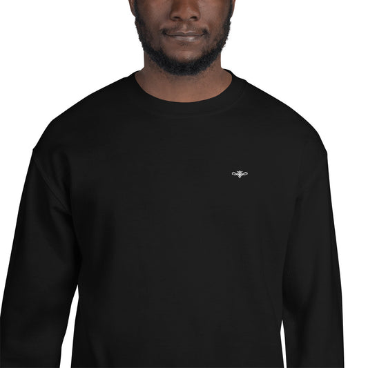 Renegade Attire | Mens Embroidered Sweatshirt BLACK