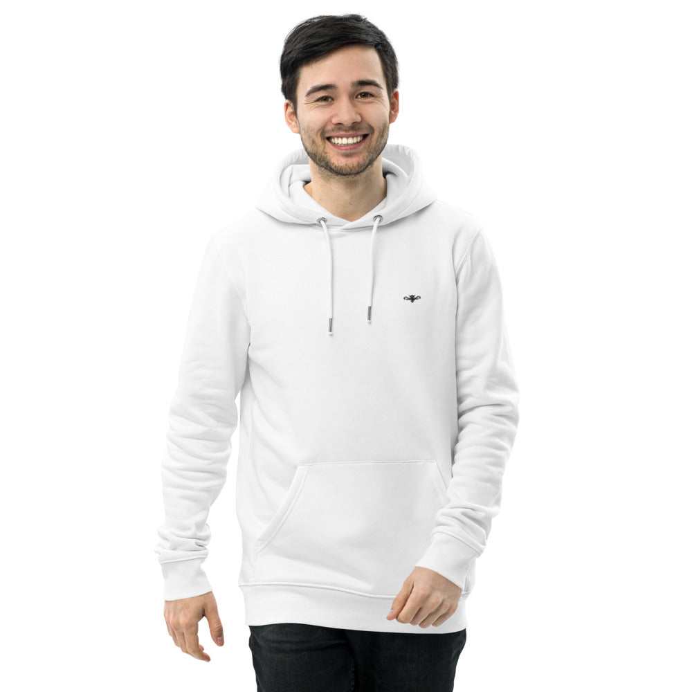 Renegade Attire | Men's Embroidered Eco Hoodie WHITE