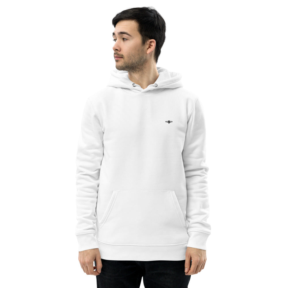 Renegade Attire | Men's Embroidered Eco Hoodie WHITE