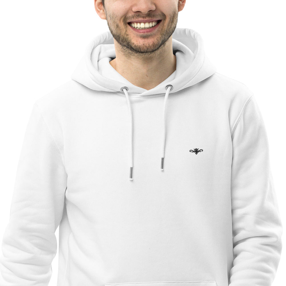 Renegade Attire | Men's Embroidered Eco Hoodie WHITE