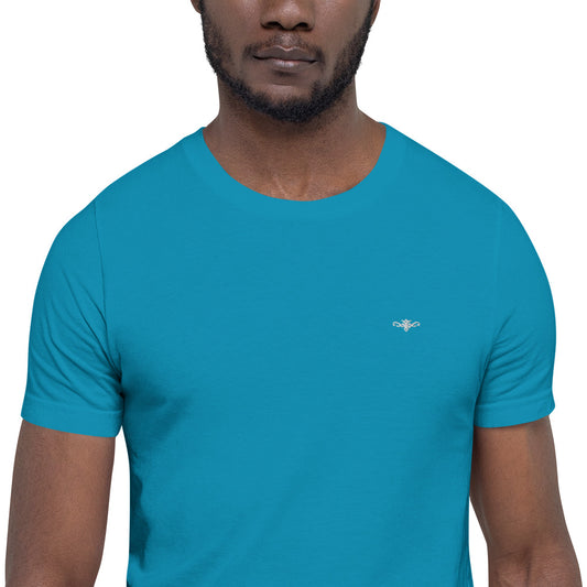 Renegade Attire | Men's Embroidered T-Shirt Aqua