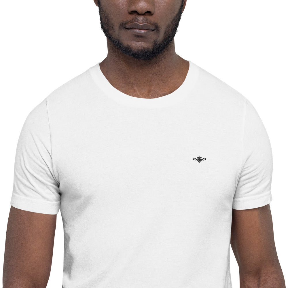 Renegade Attire | Men's White Embroidered T-Shirt